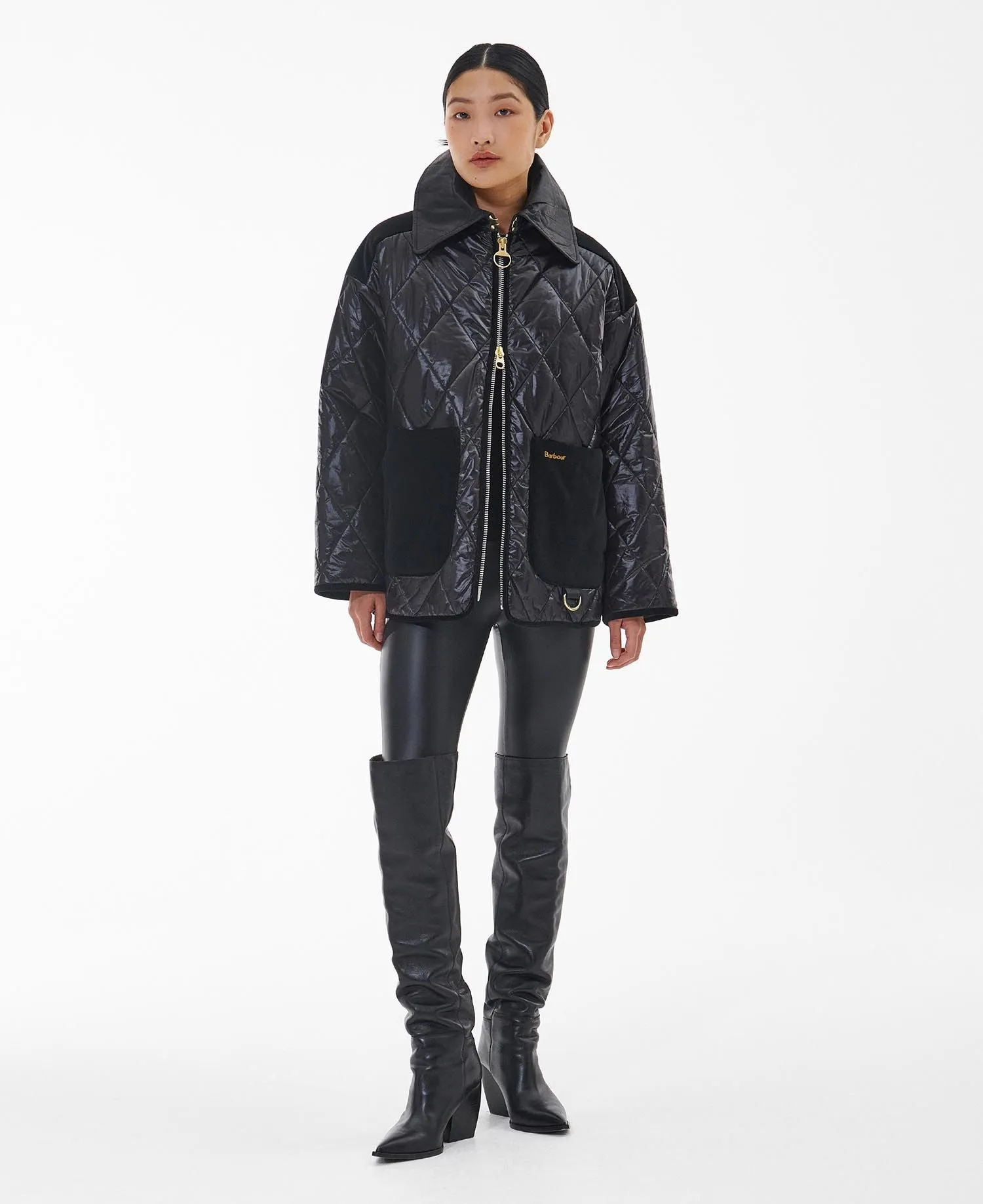 Barbour Premium Woodhall Quilted Jacket Classic Black/Classic