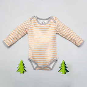 Orange Striped Bodysuit
