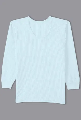 SONA Comfortable Full Sleeves Thermal for Kids Vest Shirt- Sky Blue